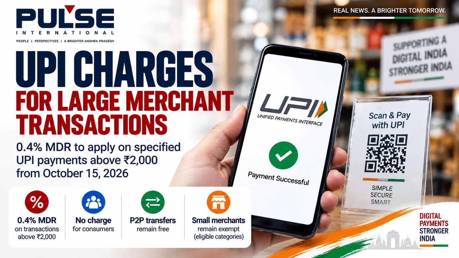 UPI Charges for Large Merchant Transactions Above ₹2,000