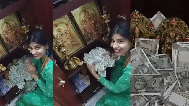 Crores of rupees stolen from the house.. but Madhumita doesn't back down.. Another reel of her dancing with money!