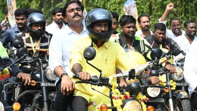 25 bikes from Tirupati to Varanasi.. TDP leaders' Seva Sankalpa Yatra!