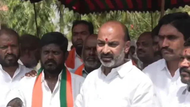 On Gandhi Jayanti, Bandi Sanjay fires at Congress, BRS