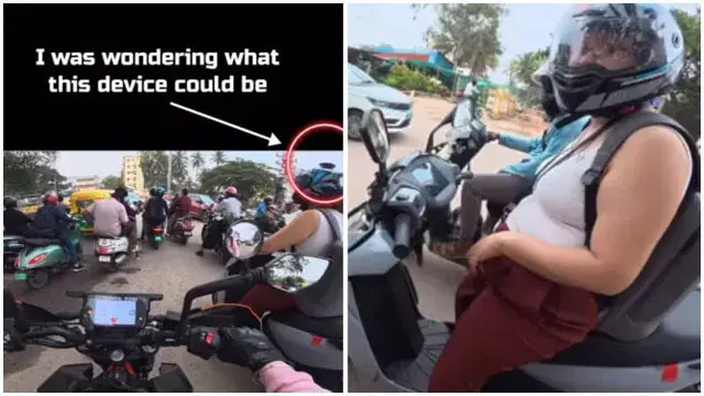 A man followed me.. I won't take the risk again'.. Innovative safety arrangement for a woman riding a scooty...
