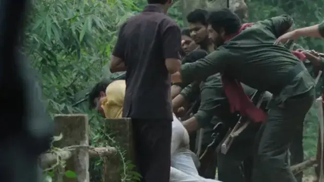 Accident during the shooting of 'Comrade Kalyan'.. Srikanth Iyengar narrowly escapes.. Here is the video!