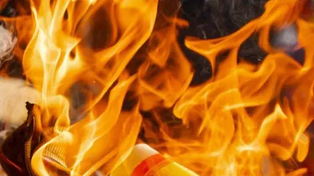 Major fire in Ahobilam.. Property loss of Rs. 50 lakhs
