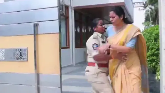 Rajinikanth falls in a fight with a female police officer.. Here is the video!