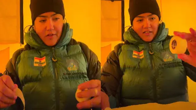 Periods don't stop, do they?'.. A mountaineer's video sparks debate on women's challenges
